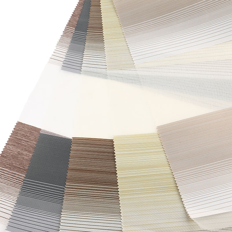 پارچه کور گورخری نیمه سیاه نور دولایه YX04