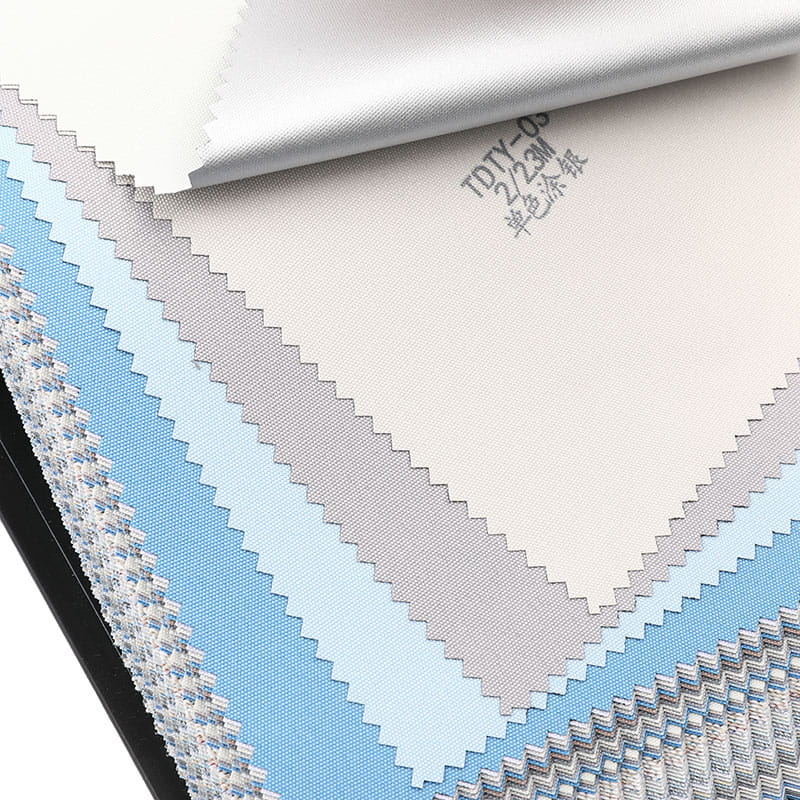 TDTY 200/230cm نقره پوشش 100% پارچه کرکره غلتکی Blackout